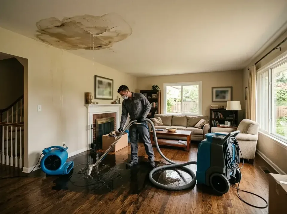attic-pipe-burst-ceiling-drip-008 — frequently asked questions, Water Damage Restoration & Carpet Care in Roselawn, IN
